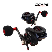 디캡스 마크2 초경량 183g 베이트릴 파워핸들 쭈꾸미 문어 광어다운샷 갑오징어 참돔 한치 낚시 광따 선상릴 민물릴, 블랙_L_150PG_좌핸들