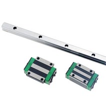 레일지지대 HGR15 선형 가이드 레일 + 블록 SFU1605 볼 스크류 5mm 리드 BK12 CNC 지지대, 03 400mm_02 HGW15CA