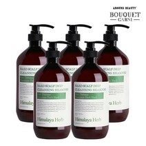 부케가르니 히말라야 허브 나드 두피 딥클렌징 샴푸 900ml x5개, 단품없음