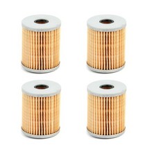 yamaha suzuki tohatsu mercury 선외기 엔진용 투명 보울 및 요소가 있는 uf-10k 물 분리기 어셈블리, 4 PC 필터 요소