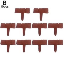 정원 울타리 모조 석재 식물 지원 스테이크 야외 풍경 울타리-경로 테두리 장식 액세서리 10 개, 01 brown