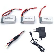 높은 용량 3 pcs 7.4 v 2 s 1200 mah 배터리 x101 x102h jjrc x6 rc 드론 예비 부품 액세서리, 3pcs2s1200mah _EU 플러그