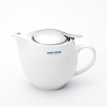 제로재팬 실용적인 도자기 라운드 티포트 450ml 화이트 차포트, 단일속성