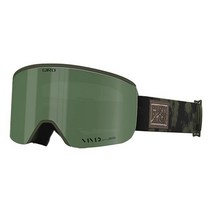 Giro 792286 Axis 스키 고글 남성용 스노보드 2개의 생생한 렌즈로 퀵 체인지 김 서림 벤트 기술 OTG, 트레일 그린 클라우드 더스트, VIVID Envy/VIVID Infrared