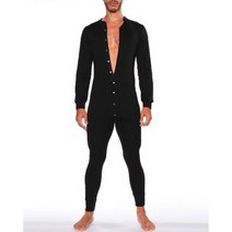 점프슈트작업복 바디수트 겨울 오버핏 Mens Jumpsuit 솔리드 컬러 라운드 넥 캐주얼 피트니스 Simple Homewear Loungewear 딥 브이넥 Bodycon Leo