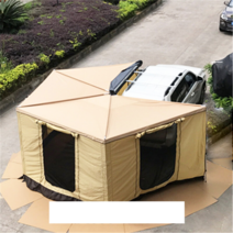 270도 어닝 타프쉘 캐노피 오프로드 부채 모양 오각형, 반경 2m 부채꼴 모양의 천막 가브 하우스 맞춤형