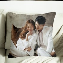 포토쿠션 허그 맟춤제작 양면 사진보내오면 자체 정의 실재인물 생일선물 여학생 DIY 베개 커버 팬시 2308164421, 이인용 베개 받침대 :50x70cm