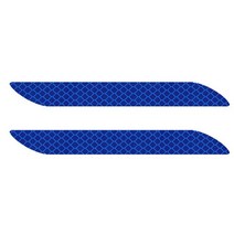 2pcs 자전거 반사 스티커 MTB 산악 보호 프레임 포크 데 칼 테이프 사이클링 전사 술, 02 blue