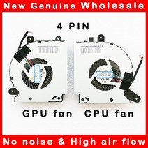 노트북 CPU GPU 냉각 팬 MSI GF75 얇은 8RC 8RD 9SC 9SD MS-17F3 PAAD06015SL 0.55A 5VDC N415 N416 DC5V, GPU fan