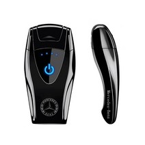 엘디에스 벤츠 BMW 아우디 특이한 USB 충전 남사친생일선물 전기 플라즈마 터치 터보 라이터, 벤츠세트, 골드아이스