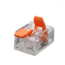 와이어 커넥터 2550100pcs 오렌지 미니 퀵 커넥터 범용 컴팩트 와이어 커넥터 플러그인 와이어 터미널 홈 커넥터, 100개, 채널-412