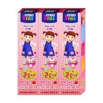 2080 키즈 치약 75g 2스텝 (콩순이) 딸기향 유아치약, 80g, 3개