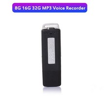 볼펜녹음기 소형 녹음기 미니 디지털 레코더 소음 감소 스마트 오디오 8G/32G USB 음성 활성화 녹음 펜 키 체인 MP3 딕터폰, Black_16GB