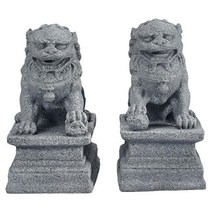 조각상 Foo Shui Feng 입상 미니 어처 돌 개 장식. 보호자 중국 번영 쌍 Fu Mini. 1 ~ 5, 01 1 1pc