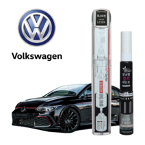 폭스바겐 붓펜 페인트 자동차 도색용 LC9X 딥블랙펄, 3WAY (LC9X 딥블랙펄+투명코팅제)