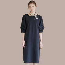 마르조 시어서커 원피스 네이비