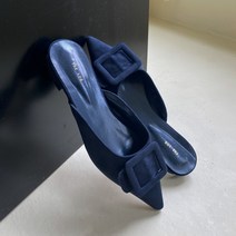 로저 스웨이드 블로퍼 뮬 슬리퍼 3color
