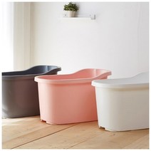 디프바스 반신욕조 반신욕기 히노끼 간이욕조 이동식, 화이트