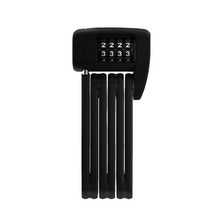 아부스 보르도 라이트 미니 6055C 관절 자전거 자물쇠 열쇠 번호 락 잠금, 블랙