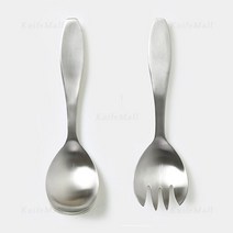 무광 스텐 샐러드 양식용 커트러리 스푼 포크중 택1, 서빙스푼, 1개