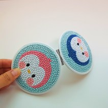 [파코] 캐릭터 어린이 초보용 DIY 보석십자수 귀여운 손거울 초등아동 집콕놀이 취미키트사이트, 06 해바라기커플