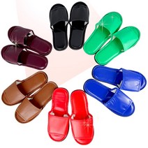 거실화 슬리퍼 가정용 사무용 병원 체크 레자 실내화, 홈거실화(레드)