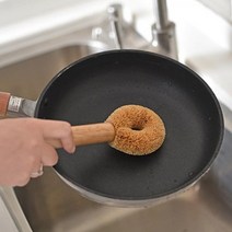 주방 탄 냄비청소 코코넛 껍질 세척솔 가스렌지청소 후라이팬 탄냄비 탄자국제거 솥 석쇠청소 기름때, 데일리 도넛브러쉬