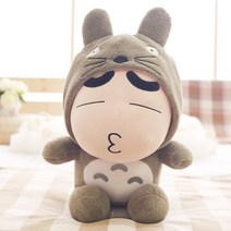 큰 부드러운 짱구인형 대형 토토로 스폰지밥 모자 애착 인형, 35cmcm, C