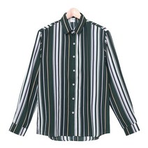 스콰즈 셔츠 SMS016 4COLOR 스트라이프 일반핏 카라 남방