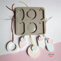 Weihe diy 소재 디퓨저 왁스 석고 홀더 베이스 실리콘 몰드 향기확산 파라핀 시트 디퓨저 몰드, 6 개의 연결된 다각형