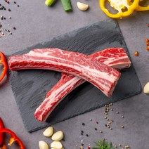 설복 명품 우대갈비 꽃갈비 소갈비 캠핑고기 캠핑요리 캠핑음식, 반컷팅, 1kg, 1개