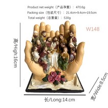 최후의 만찬 클래식 회화 조각 예수 장식, 01 라이트 그레이