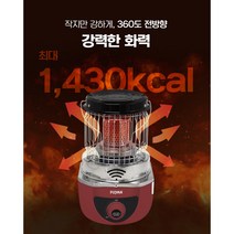 캠핑 낚시 휴대용 부탄가스난로 미니가스히터 국내생산 전용가방증정, 화이트