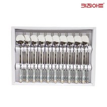 키친아트 산수화 전사 광 스텐레스 수저세트 10P
