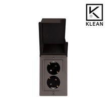 클린 스위치 콘센트 커버 교체 매트블랙, 21.클린_방우콘센트 세로2구(다크그레이)