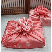 예단사랑 양색단 보자기 양단보자기 선물 보자기, 핑크 size 110*110cm