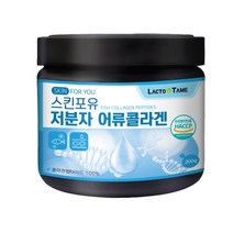 락토테미 스킨포유 저분자 어류콜라겐 해썹 HACCP 인증 100프로 무첨가 생선콜라겐 어린콜라겐 피쉬콜라겐 피시콜라겐 펩타이드 분말 가루, 1통, 200g