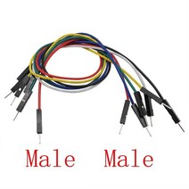 아두이노 키트 코딩 입문 교육 보드 점퍼선 10 개/몫 2.54mm 남성 여성 브레드 보드 점퍼 와이어 케이블 커, 01 Male to Male_05 White