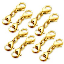 쥬얼리 만들기 부자재 diy 소품 5pcs 스테인레스 스틸 더블 랍스터 걸쇠 Extender 클로 커넥터 팔찌 목걸이 체인 보석 만들기 결과 공급