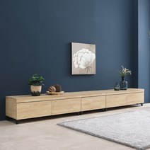 아로마 거실장/TV장식장 가로1800mm 가로2400mm 가로3000mm 선택가능, 3000, 아로마 3000 거실장-네츄럴