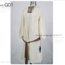 오너클랜 LC0803 총장80센치 봄부터가을 오픈스타일 롱가디건