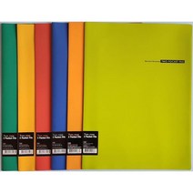 비팬시 A4 투톤 투포켓화일 파일 더블홀더화일 2포켓 문서정리 서류정리 블루 그린 옐로우 레드 4칼라 바른손팬시, 옐로우(2)