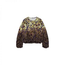 DRIES VAN NOTEN 드리스반노튼 여성 로즈 패턴 볼륨 맨투맨 - 브라운