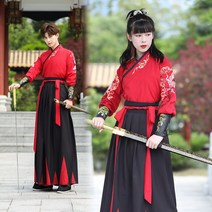 옷 무술복 중국 태권도 주짓수 아이 세트 유도 도복 전통 어린이 무예 택견 성인 원래 L