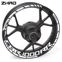 혼다 오토바이 반사 휠 림 스트라이프 데칼 스티커 CBR1000RR CBR 1000RR 전면 후면 풀 세트, 15