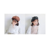 당일발송 남여공용 가죽베레모 남아 빵모자 여아 화가모자 키즈 헌팅캡 라이더베레모