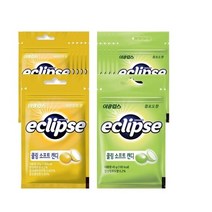 이클립스 쿨링 소프트캔디 45g (청포도x6개 + 레몬민트x6개), 1세트