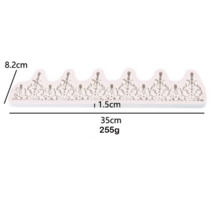 대형 유럽 스타일의 크라운 모양의 실리콘 몰드 퐁당 케이크 림 양각 패턴 초콜릿 케이크 장식 베이킹 도구 점토 금형, K117