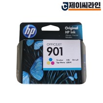 정품 HP901 컬러잉크 CC656AA Officejet 4500 J4580 J4660, 컬러, 1개