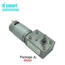 감속기 Bringsmart DC 미니 웜 기어 모터 감소 박스 엔진 자동 잠금 JGY395 12V, 06 12v 30rpm_01 package A